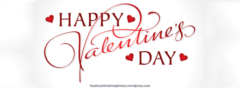 Facebook Profile Timeline Cover Photo: Love & Romance: Valentine's Day: Happy Valentine's Day - Calligraphy